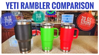 YETI Rambler 35 oz Straw Mug, Vacuum Insulated, Stainless Steel, Black