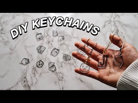 DIY KEYCHAINS using things you already have...