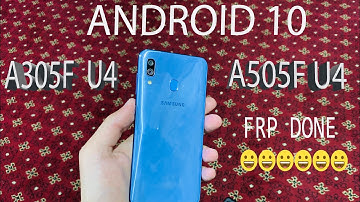 Galaxy A30 SM-A305F/U4 Android 10 Q FRP Bypass New Method No PC - No Lock Screen