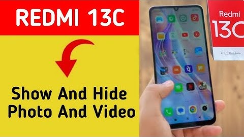 How to show and hide photo and video, Redmi 13c me photo hide kaise karen