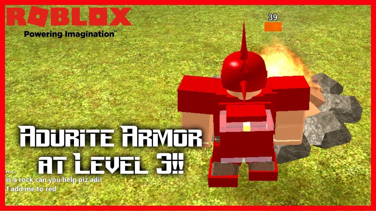 Adurite Armor At Level 3 Booga Booga Roblox Youtube - adurite armor roblox