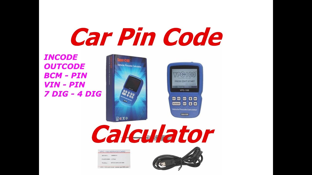 vin to pin calculator free