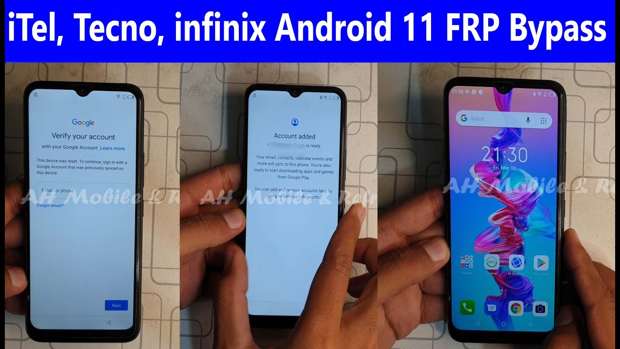 Frp bypass android 11