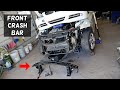 FRONT BUMPER CRASH BAR REINFORCEMENT SUPPORT REMOVAL REPLACEMENT BMW E90 E91 E92 E93