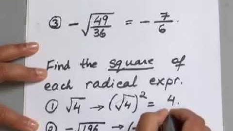 10.1.2 Roots, Radicals and Root Functions: Square Roots of "a"