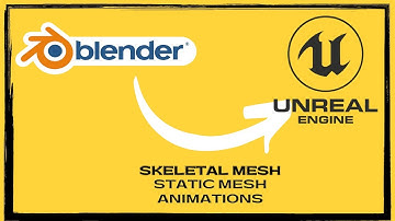 How to export from blender to unreal engine | Skeletal Mesh | Static Mesh | Animations