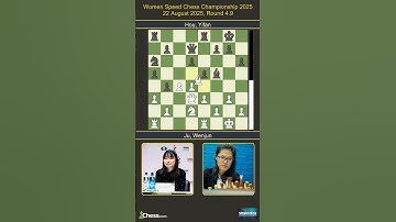 Wenjun Ju vs Yifan Hou | Women Speed Chess Championship 2025 | Round 4.9