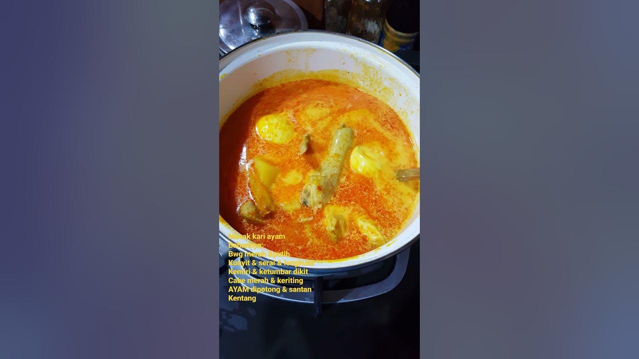 resep kari ayam enak kalau ada miehun tinggal tambahkan kuah kari 😊😊