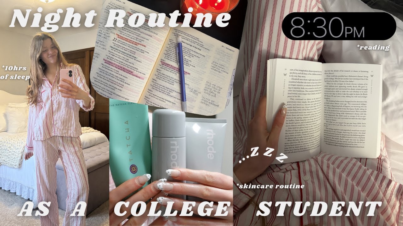 Student Night Routine my night routine as a college student! - YouTube