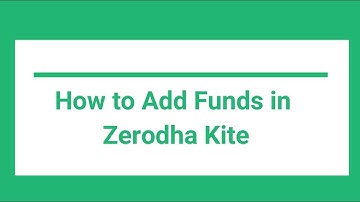 Adding Funds on your Zerodha Account for FREE | Zerodha Kite | UPI