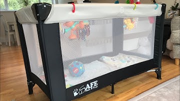 isafe Rest & Play Luxury Travel Cot/Playpen (Easy Set up & Carry Away)