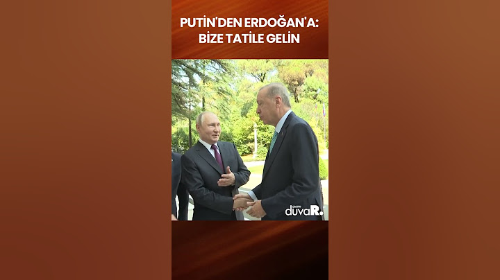Putin'den Erdoğan'a: Bize tatile gelin | #shorts