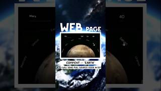 🔥Solar System Web Page Using HTML CSS & JS #coding