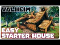 How to build a compact starter house  valheim