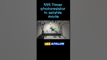 555 Timer photoresistor in astable mode
