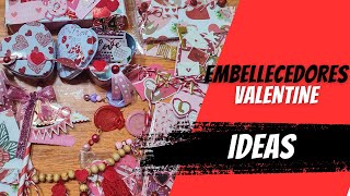 #scrapbooking #ideas  embellecedores Valentine