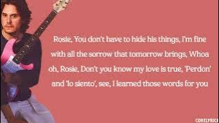 John Mayer - Rosie (lyrics)