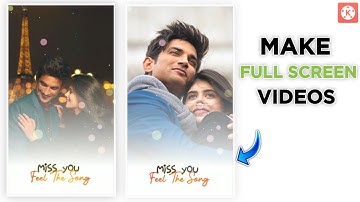 How To Make Trending Full Screen Shadow Effect WhatsApp Status Video Editing In Kinemaster Tutorial