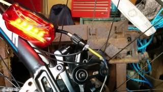 DIY homemade functional bicycle brake light