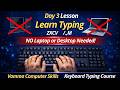 Keyboard Typing Day 3 Telugu | Bottom Row Keys ZXCV /.,M