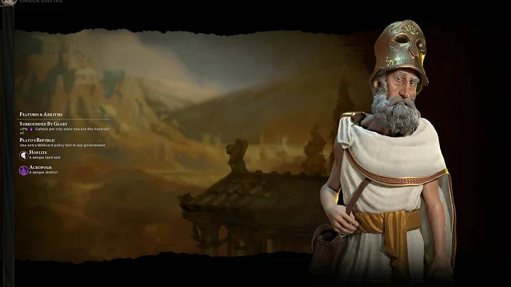 Civ 6 Greek (Pericles) Theme music -Ancient era