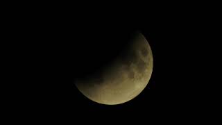 Timelapse video of a partial lunar eclipse. Nikon Coolpix P900