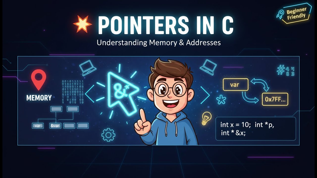 C Programming | Understanding Pointers Step-by-Step 🔢 - YouTube