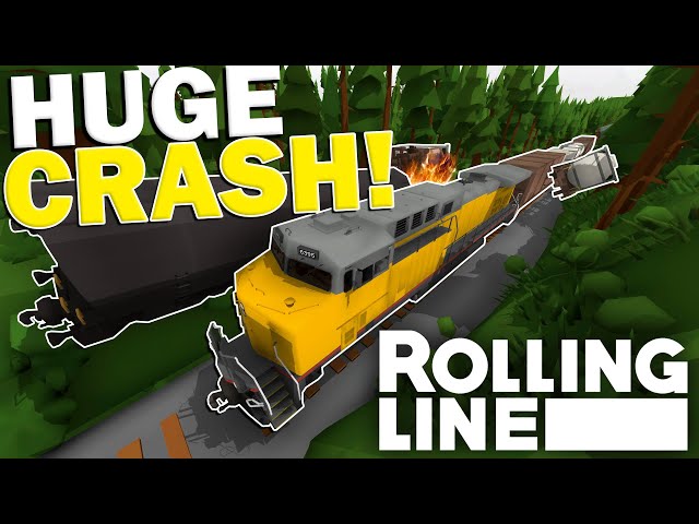 TRAIN WRECK2 ヨーヨー SPYY Super Long Train Crash!!! - Rolling Line - VR Toy Train