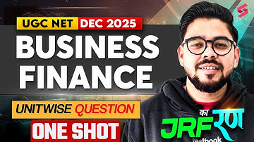 UGC NET Commerce Classes | UGC NET Commerce Unit 4 | Business Finance UGC NET By Shubham Sir #1