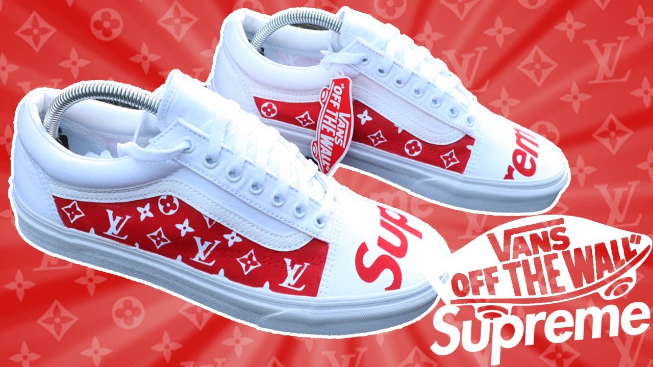 Vans Old Skool Louis Vuitton X Supreme Shoes Size