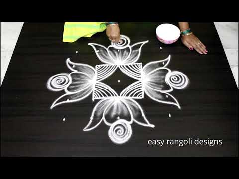 Cute Sankranthi /Pongal Kolam Designs || Latest Rangoli Patterns 2019 || Easy N Simple Muggulu