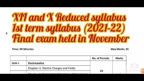 Reduced syllabus 2021-22 #CBSC #PSEB #reducedsyllabus