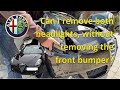 Alfa Romeo Giulietta How to Remove Headlights and Change the Bulbs