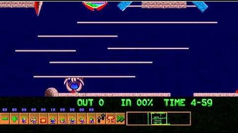 Lemmings Custom Remake Level: Tailor made for blockers