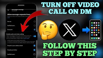 How to Turn Off Audio and Video Call on Twitter