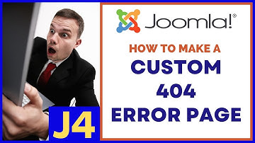 How to Make a Custom 404 Error Page for Joomla Website