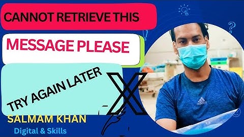 Twitter || Cannot Retrieve Tweets At This Time Please Try Again Later Problem || Solution