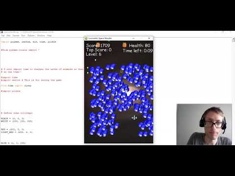 python and pygame space shooter