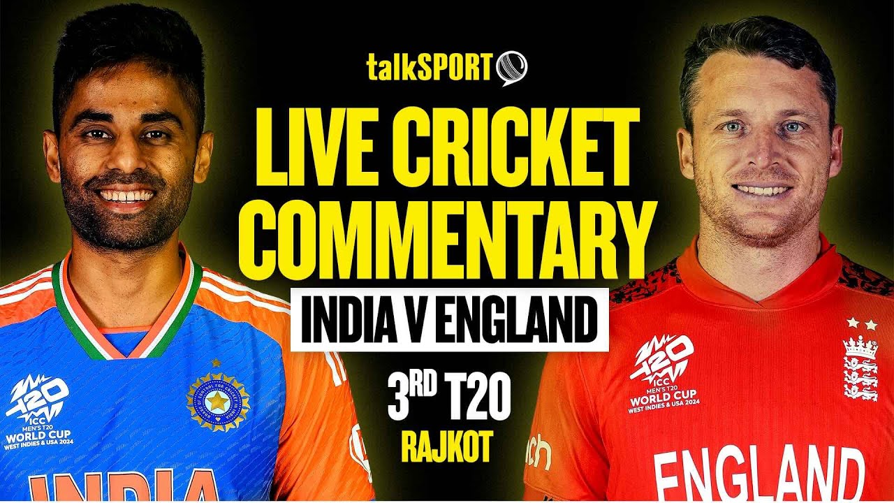 LIVE: India v England 3rd T20, Rajkot | talkSPORT Cricket - YouTube
