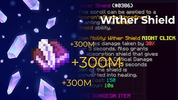 Throwing for WITHER SHIELD  on 7th F7 run!