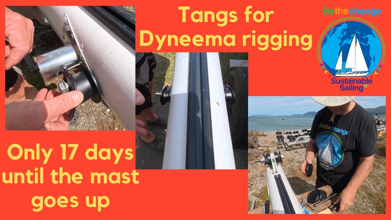 ⁣Converting 50 year old Mast for Dyneema Rigging #Rigging #BoatRefit #DIY #Dyneema