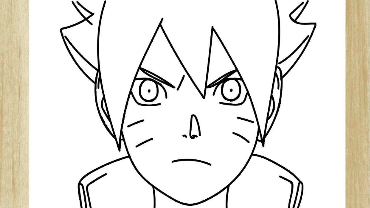 COMO DESENHAR O BORUTO SUPER FÁCIL 