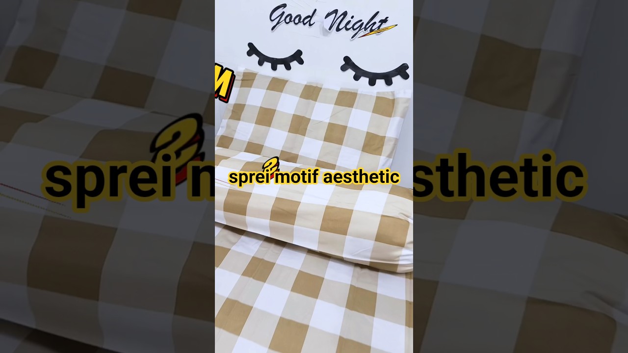 Sprei motif aesthetic