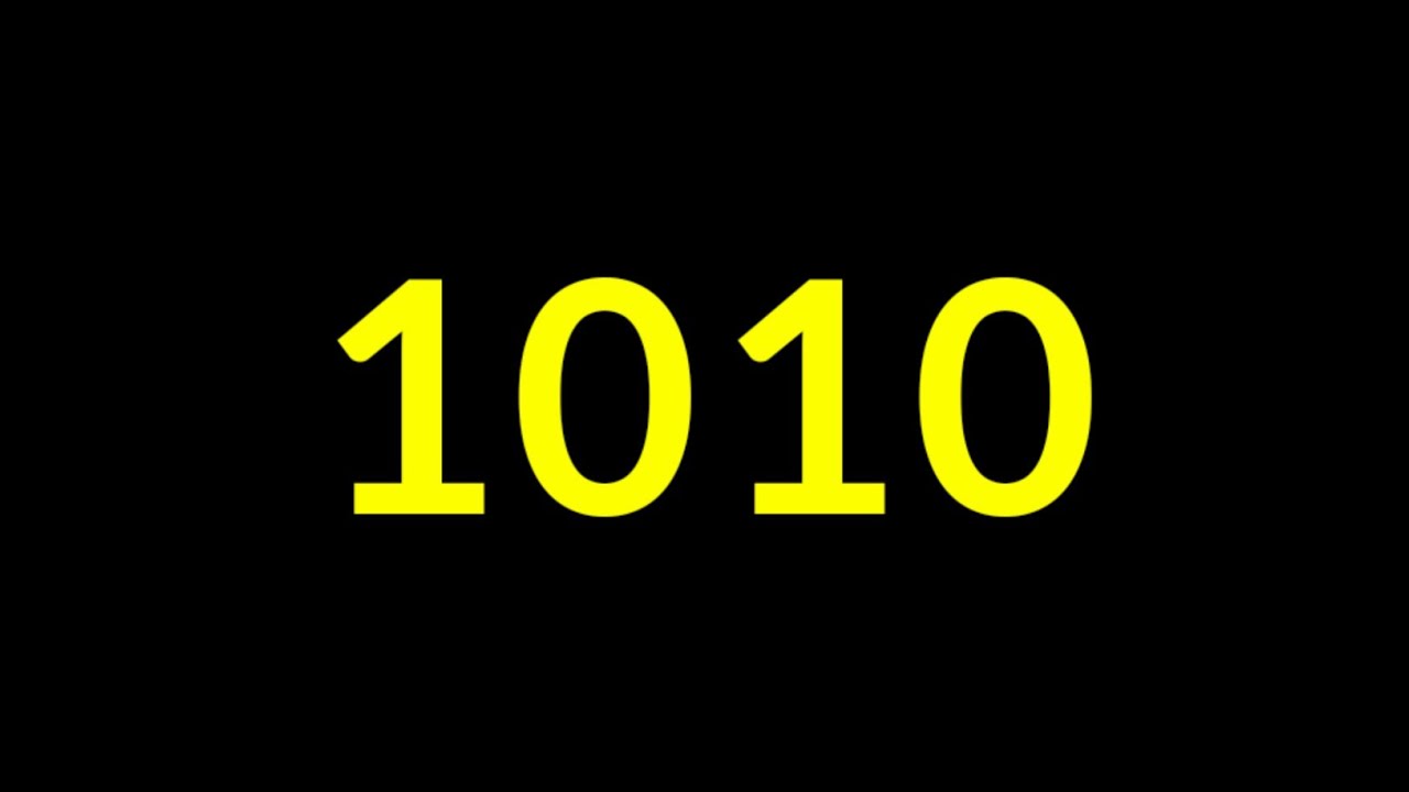 1010 Second Countdown Timer With Sound Effect - YouTube