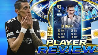 ?93 TEAM OF THE SEASON MOMENTS ÁNGEL DI MARIA PLAYER REVIEW - FIFA 23 ULTIMATE TEAM