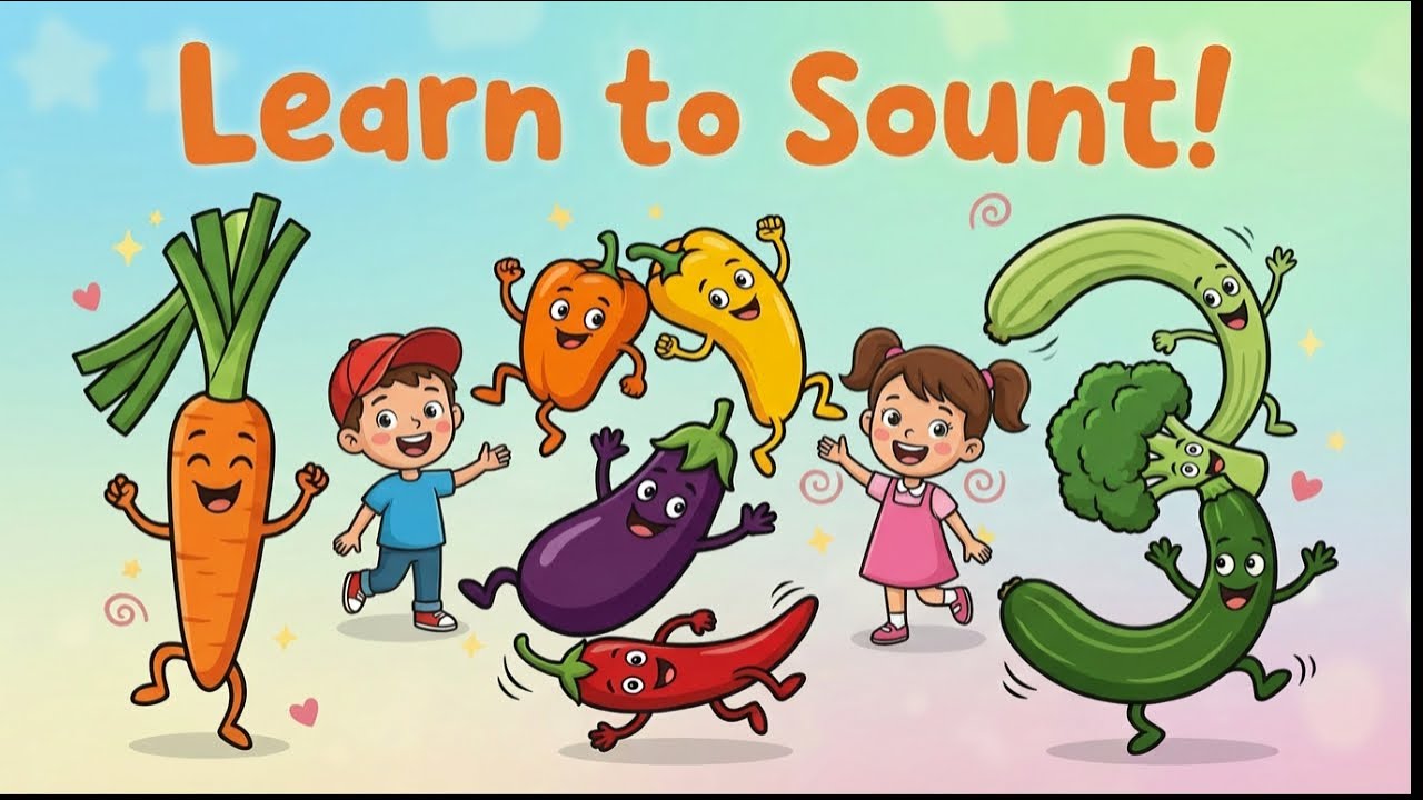 Move & Count! Vegetable Exercise Song for Kids (1–20) 🥦"