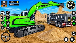 🏗️ Construction Simulator Gameplay | Heavy Excavator, Bulldozer & Dump Truck Missions | Long HD Game screenshot 4