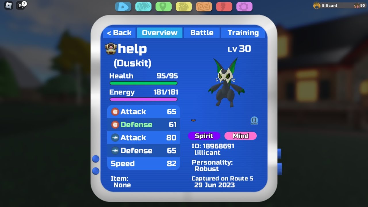 Alpha Duskit Find - Loomian Legacy