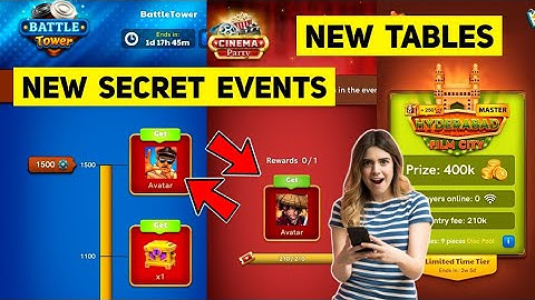 Carrom Pool New Secret Events - New Tables 💫 Jamot Gaming