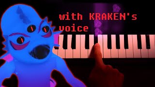 Kraken Skin Theme / Piggy / Kraxicorde / ONE FINGER piano tutorial with KRAKEN's voice